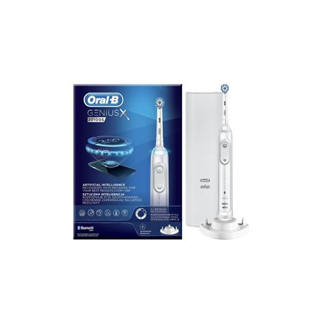 Oral-B | Genius X 20100S | Electric Toothbrush | Rechargeable | For adults | Number of brush heads included 1 | Number of teeth - 2